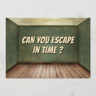 Puzzle Game Escape Room Party Einladung zum Geburt