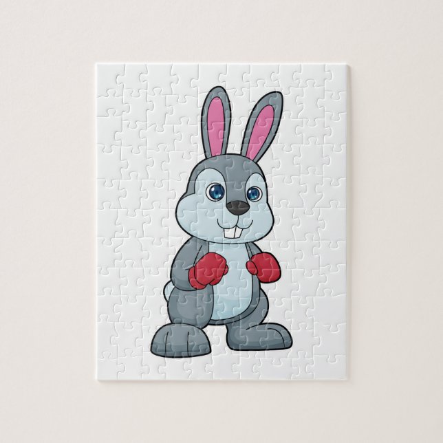 Puzzle Gants de boxe de boxe de lapin (Vertical)