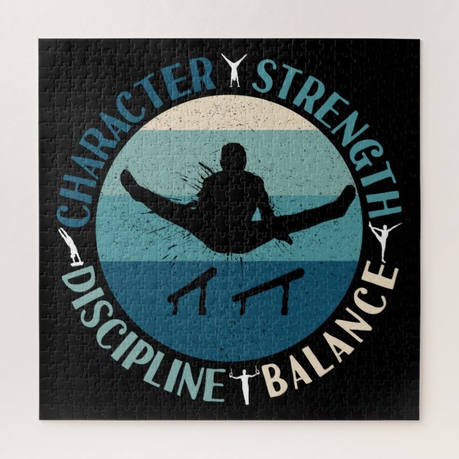 Puzzle Garçons Gymnastique Caractère Force Discipline (Vertical)