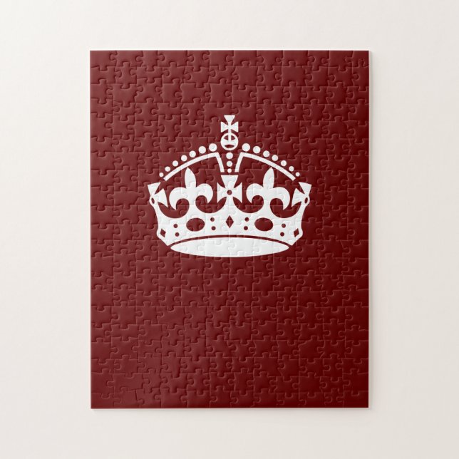 Puzzle Garder calme Couronne Bourgogne rouge Accent (Vertical)