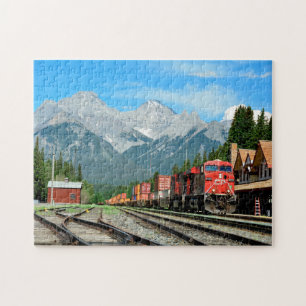 Puzzle Gare de train de Banff en Alberta.