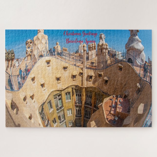 Puzzle Gaudi Architecture Barcelone. (Horizontal)