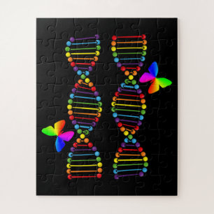 Puzzle Gay pride du mois de l'ADN LGBTQ Arc en ciel