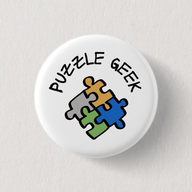 Puzzle Geek Button (Vorderseite)