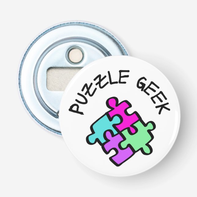 Puzzle Geek Flaschenöffner (Vorderseite)