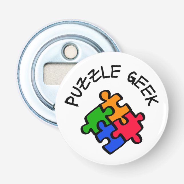 Puzzle Geek Flaschenöffner (Vorderseite)