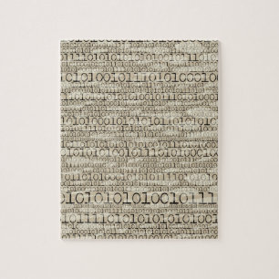 Puzzle Geek ringard nerd génial à la mode binaire rétro