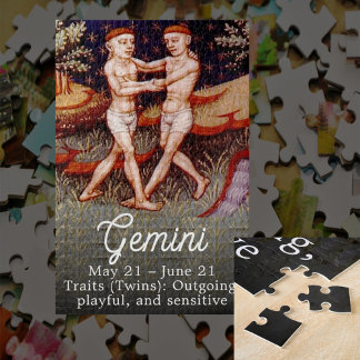 Puzzle Gemini Jumeaux Zodiac Signal Anniversaire