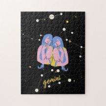Gemini Zodiac Chanter dans l'espace