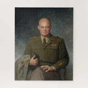 Puzzle Général Dwight Eisenhower Portrait peint 5 étoiles