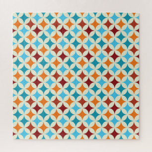 Puzzle Géométrique stylé : Motif Vintage sans couture