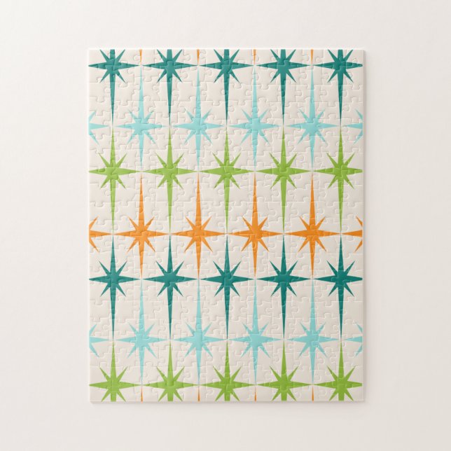Puzzle géométrique vintage de Starbursts (Vertical)