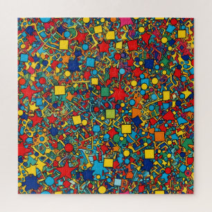 Puzzle geometrischer Formen