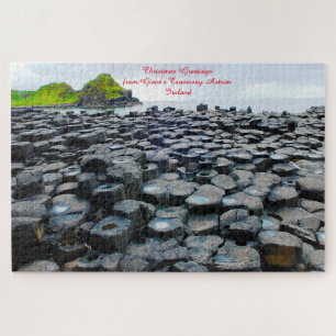 Puzzle Giant's Causeway Antrim Irlande.