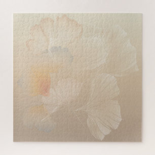 Puzzle Ginkgo Biloba Botanique Abstrait Graphic Art Blush