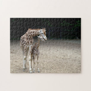 Puzzle Girafe avec l'enfant
