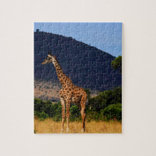 Puzzle Girafe en Afrique