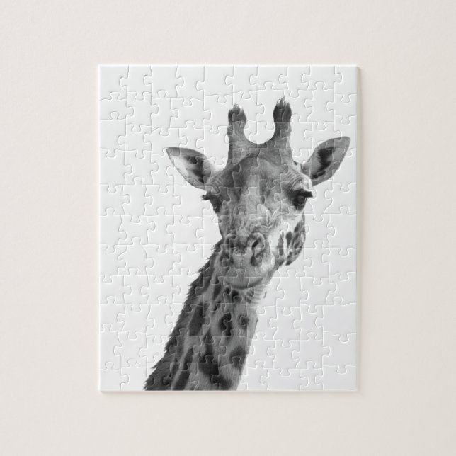 Puzzle Girafe noire et blanche (Vertical)