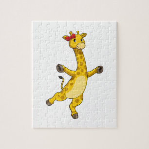 Puzzle Giraffe au ruban