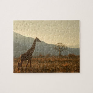 Puzzle Giraffe dans la Savannah