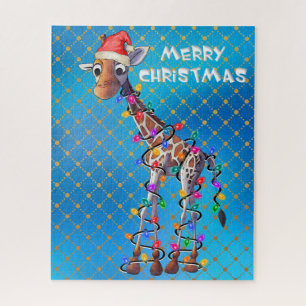 Puzzle Giraffe de Noël