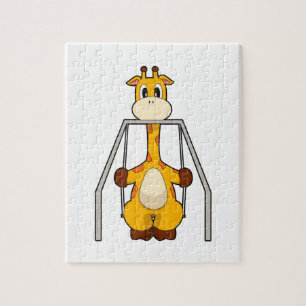 Puzzle Giraffe Swing