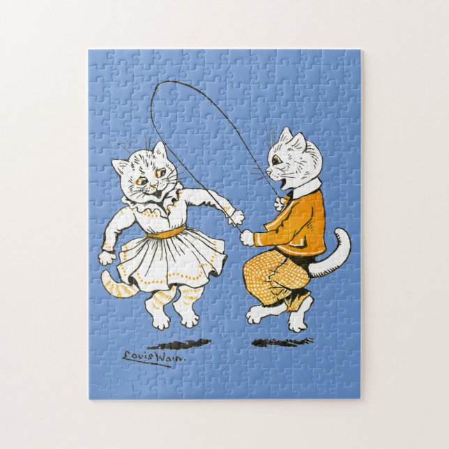 Puzzle Girls and Boys, Louis Wain (Vertical)