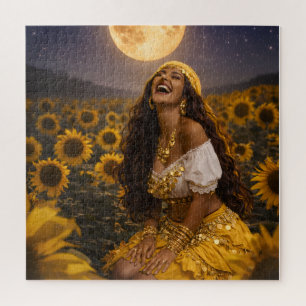 Puzzle gitane jaune 