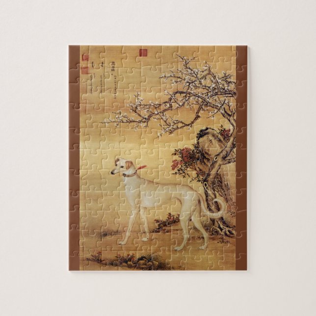 Puzzle ~Giuseppe Castiglione~ de ~Greyhound de 霜花鹞 de (Vertical)