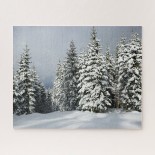 Puzzle Glace et neige Pine Woodland, Autriche