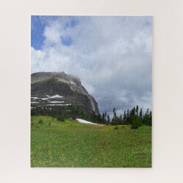 Puzzle Glacier National Park Mountain Meadow Photo Pittor (Vertical)