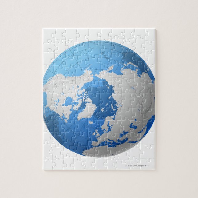 Puzzle Globe transparent (Vertical)