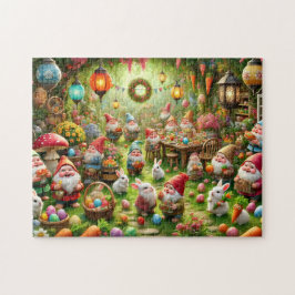 Puzzle Gnomes de Pâques Fête de jardin printanière fantai