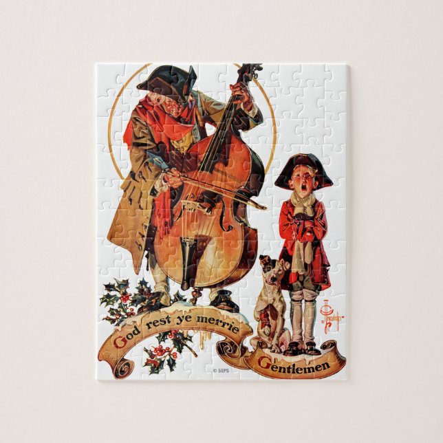 Puzzle God Reest Ye Merrie Messieurs (Vertical)