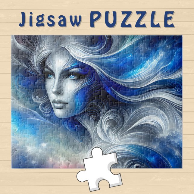 Puzzle Goddess Celestial White Blue Head Février - (Créateur téléchargé)