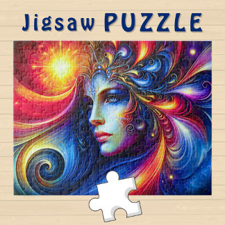 Puzzle Goddess Head blue Swils in Hair Novembre -