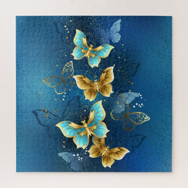 Puzzle Golden butterflies (Vertical)