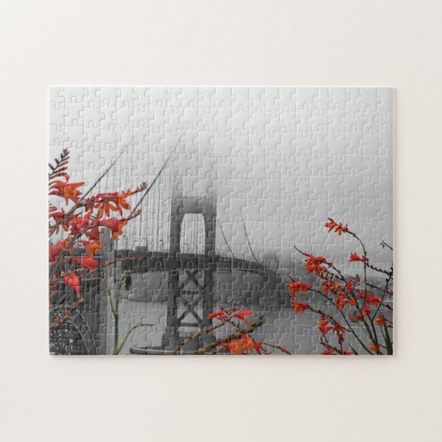 Puzzle Golden gate bridge noir et blanc (Horizontal)