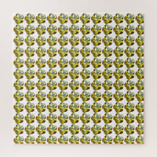 Puzzle Golden Glow - Design de fleurs de pierre jaune