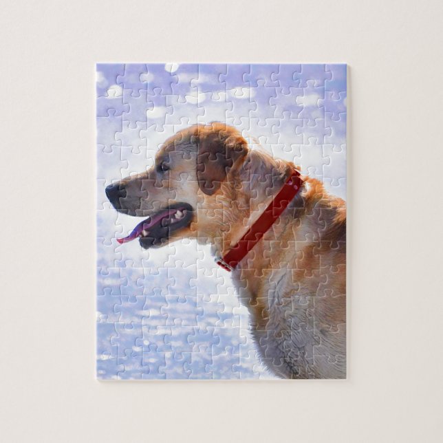 Puzzle Golden Labrador Retriever Dog-lover Cadeau (Vertical)