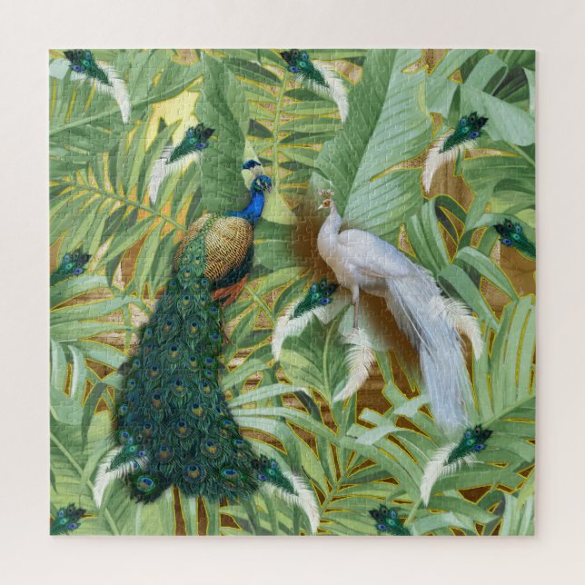 Puzzle Golden Peacock Temple Dreams (Vertical)