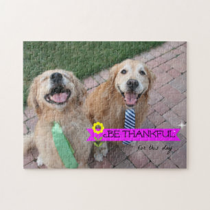 Puzzle Golden Retriever Soyez Heureux Pour Ce Jour
