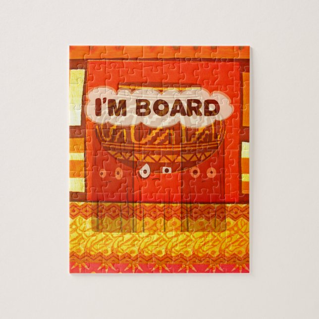 Puzzle Golden Rouge Africain Couleurs traditionnelles Fun (Vertical)