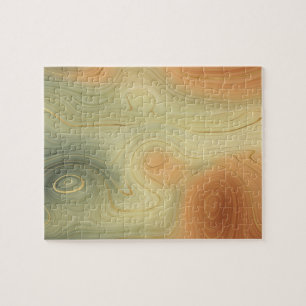 Puzzle Golden Strata Pêche Brûlée Orange Vert Agate