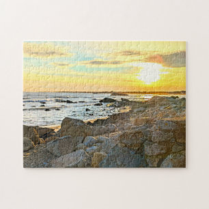 Puzzle Golden Sunset Ocean Photo Photographie de la natur