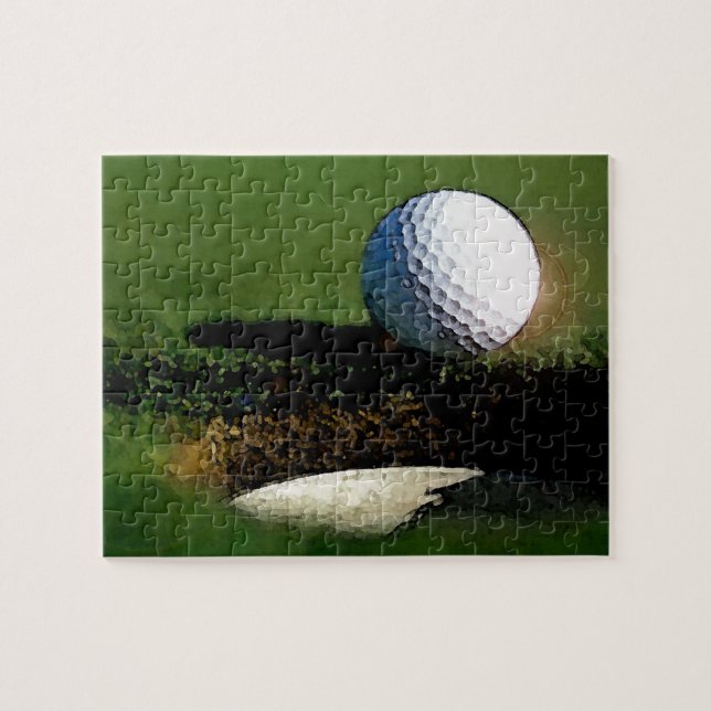 Puzzle Golf Ball & Hole - Art sportif (Horizontal)