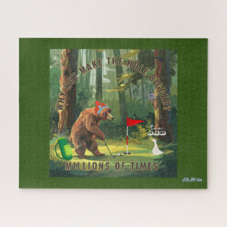 Puzzle golf d'ours vert