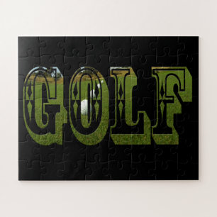 Puzzle Golf Green Mot Dimensional Avec Balles,