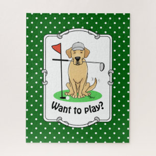 Puzzle Golf Yellow Labrador Retriever (yaourt 3) Chien -
