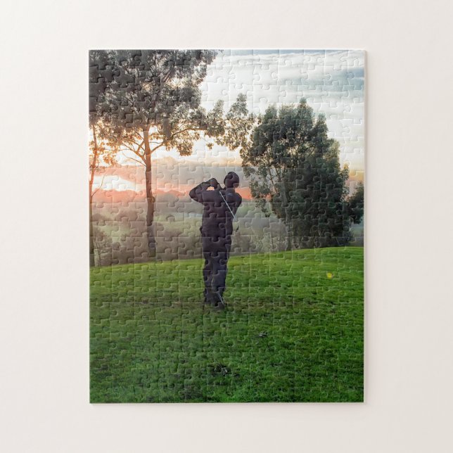 Puzzle Golfeur de lever de soleil (Vertical)